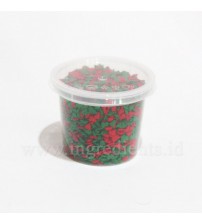 CONFETY RED&GREEN TREE SHAPE